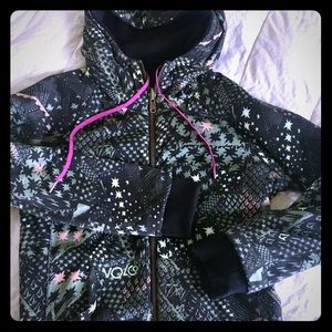 Volcom reversible 2-in-1 zip hoodie-thick!